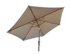 KoKoMo 9' Outdoor Kitchen Umbrella Hand Crank and Tilt Beige Color