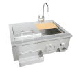 KoKoMo 30" Built-In Bartender Cocktail Station With Sink Bottle Opener and Ice Chest