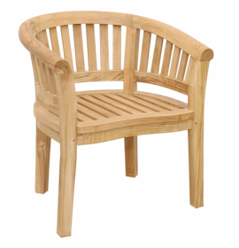 Curve Armchair Extra Thick Wood