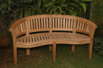 Curve 3 Seater Bench Extra Thick Wood