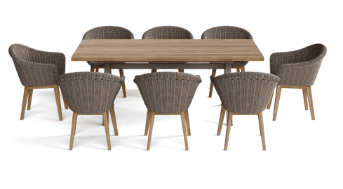 SET-39A 9-pc Alura Padua Dining Table Set