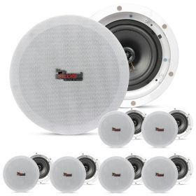 5 CORE 6.5' Inch Outdoor Indoor in Ceiling Speaker, Flush Mount in Wall Universal Speakers Waterproof for Paging Restaurant, Placement