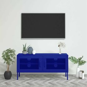 TV Stand Navy Blue 41.3"x13.8"x19.7" Steel