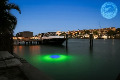 Blue/Green Apollo Iris Underwater LED Lighting System (size: (40 foot power cord))