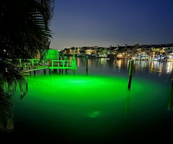 Green Mega-Watt Underwater LED Lighting System (size: (40 foot power cord))